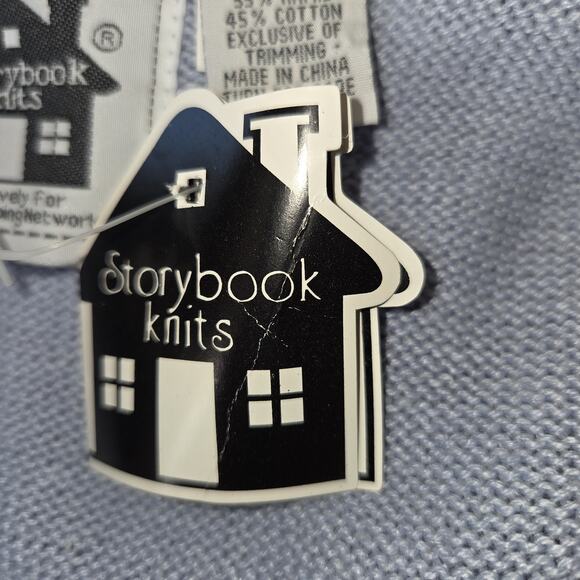 Storybook Knits Pastel Blue Tank Sweater Top Plus Sz 3X Crocheted HSN Tags Rare - Picture 11 of 16